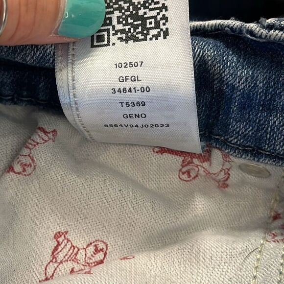 True Religion Geno Relaxed Slim Stonewashed Acid Jeans size 30 World Tour - Picture 13 of 13